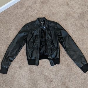 Faux leather jacket